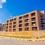 A bright, modern housing unit in the Mpazi estate, recently completed.